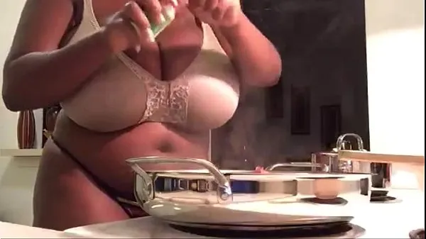 Big Maserati XXX - Cooking in my Bra Panties Pt.2 (on Periscope warm Tube