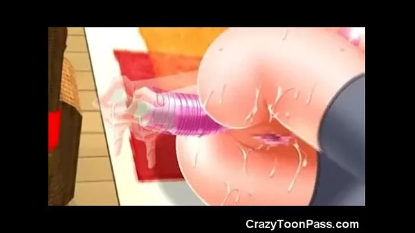 Big 3D Teen Get Anal Orgasms with Toys warm Tube