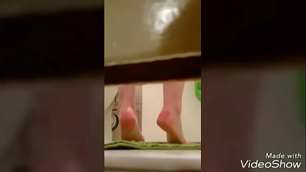 Suuri Voyeur twins shower roommate spy lämmin putki