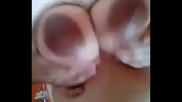 Big She plays her tits for me warm Tube