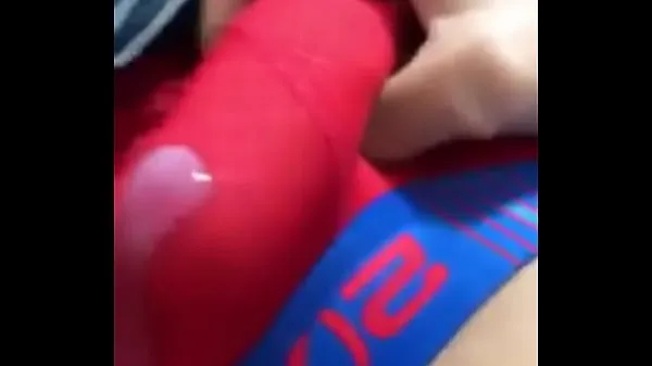 Big cumming in underwear warm Tube