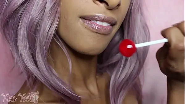 Stort Longue Long Tongue Mouth Fetish Lollipop FULL VIDEO varmt rör