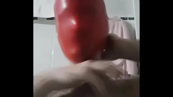 Grande b. Balão de látex vermelho punheta tubo quente