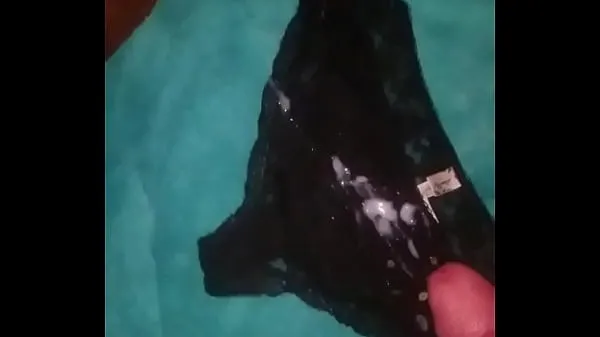 बड़ी Cum on panties solo cum soaked black panties गर्म ट्यूब