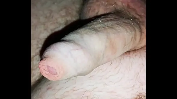 Stort Masterbating my uncut cock varmt rör