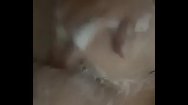 Stort Little slut they record her bathing varmt rör