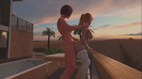 Big Best futanari story. At sunset red shemale lady having sex with a young tranny blonde. Shemale woman hard fucked girl's ass, Hot Cartoon Anal Sex HPL FT 6 1 warm Tube