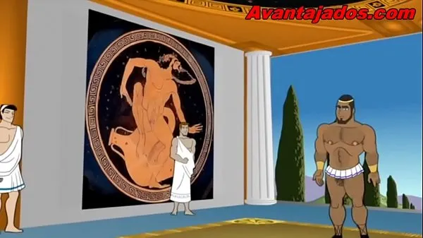 Big Hercules and Gay Gods of Egypt in Cartoon warm Tube