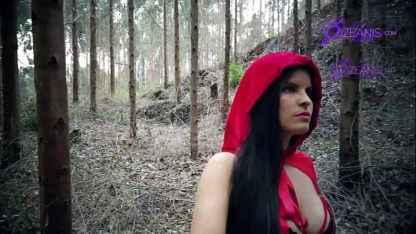 Big Little Red Riding Hood Tatiana Morales gets lost in the forest and is eaten by the wolf halloween special warm Tube
