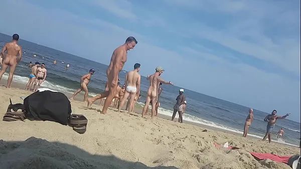 Suuri Nude Beach Guys lämmin putki