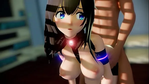 Gran MMD Dance La primera mamada de Kokoro-chantubo caliente