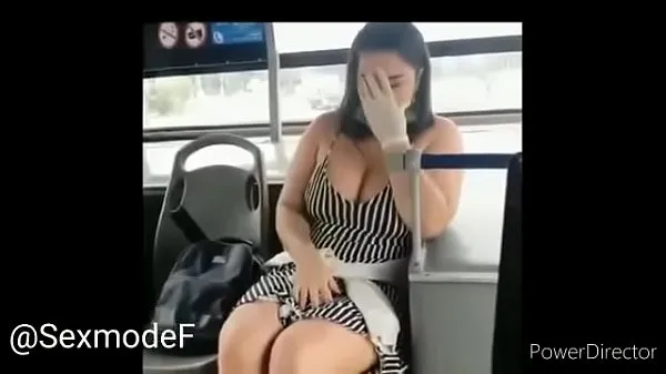 Big Busty on bus squirt warm Tube