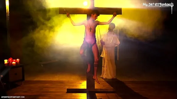 Big Hot Christian Twink gets his sins forgiven after dominant holy father fucks him bareback warm Tube