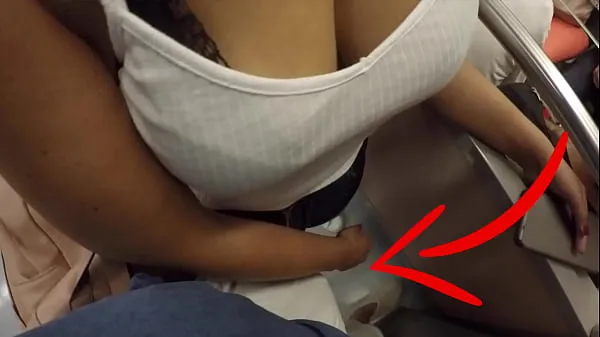 ใหญ่ Unknown Blonde Milf with Big Tits Started Touching My Dick in Subway ! That's called Clothed Sex ท่ออุ่น