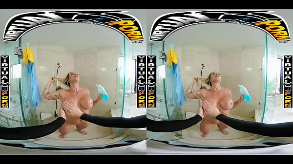 Big Busty Blonde MILF Robbin Banx Seduces Step Son In Shower warm Tube