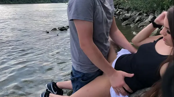 Big German Teen caught 3 times while fucking at the Danube warm Tube