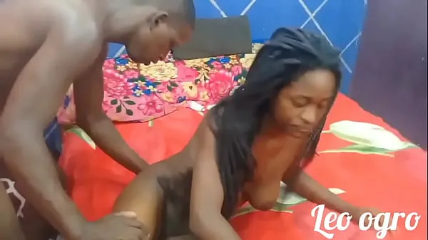 Duża Beautiful black woman taking her ass and cum in her face after having her ass and cunt fucked in a DPV with Negro Blue Rj ciepła tuba