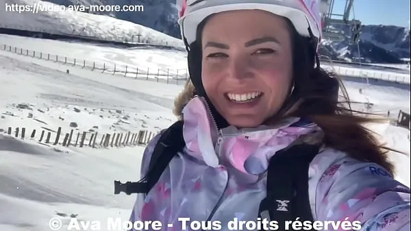 Grote Ava Moore - Skiers catch me dildoing my ass - VLOG X warme buis