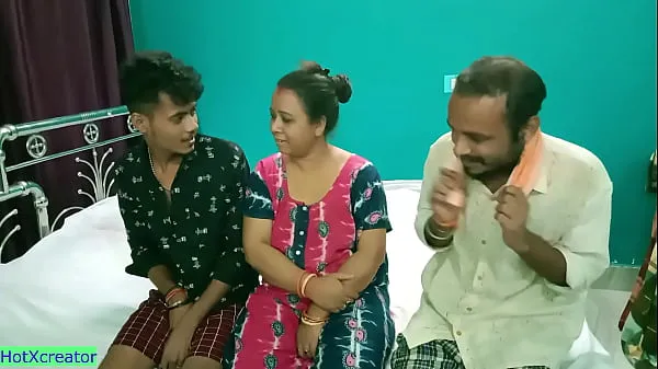 Big Hot Milf Aunty shared! Hindi latest threesome sex warm Tube