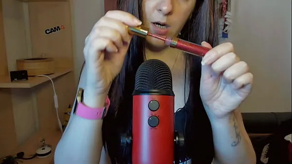 Veľká Sexy Asmr with Blue Yeti professional microphone teplá trubica