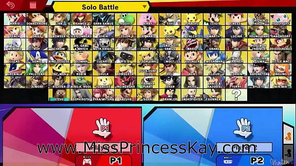 Grande MissPrincessKay - Kirby Cosplay Vs Super Smash Bros Personagens intensos tubo quente