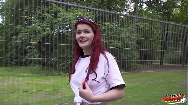 Veľká GERMAN SCOUT - Redhead Football Fan Mia May Pickup for Public Anal Fuck at Public Viewing teplá trubica