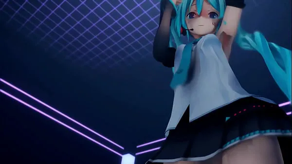 Nagy Hatsune Miku MMD Strip Dance meleg cső